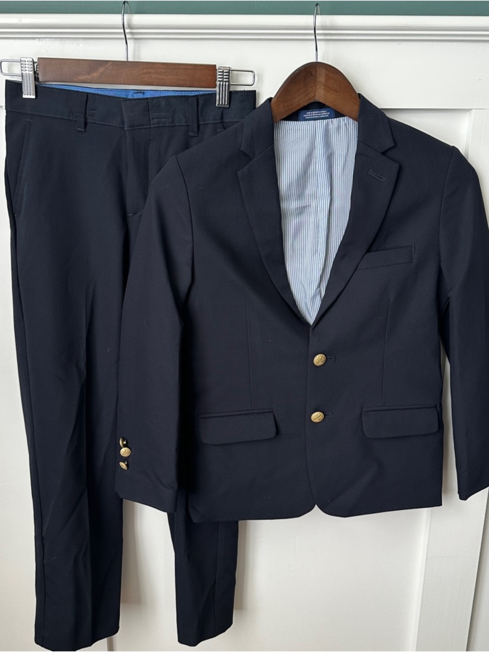 Izod Navy Blue Two-Button Blazer & Trousers